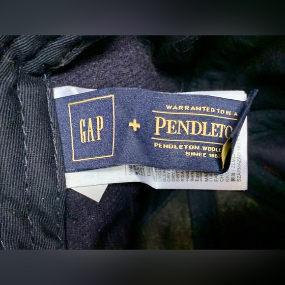 COPY - Adult One Size Fits Most Red Plaid Wool Blend GAP + PENDLETON Baseball C… - Picture 9 of 16